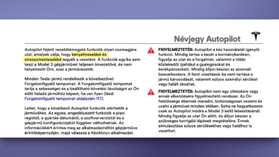 esla FSD és Autopilot rendszerek jogi vizsgálat alatt