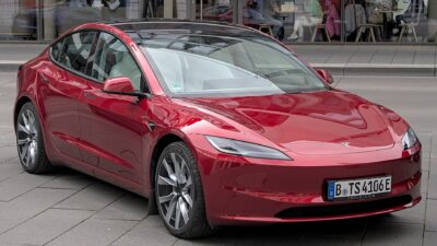 Tesla Model 3 (2023) Autofrühling Ulm IMG 9282 – Tesla ajtókilincs-visszahívás: közel 3 millió autó Kínában