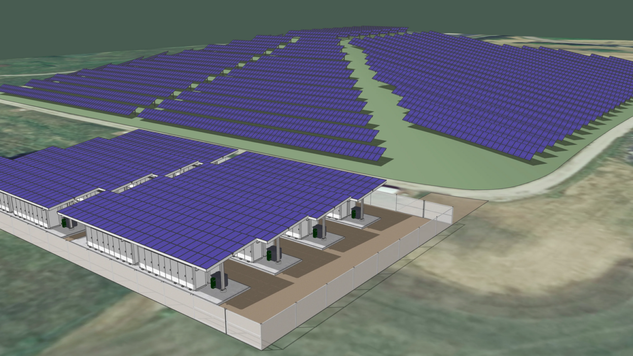 Solar landfill with Tesla Megapacks with solar canopies 3 – Tesla Megapackek stabilizálják az xAI tennessee-i adatközpon