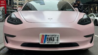 Tesla Model 3 with custom wheels - 02 – Starlink pilot program UK farms Lincolnshire
