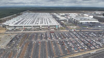 Tesla Gigafactory 4 DJI 20230728123435 – Tesla Semi európai megjelenése: új aerodinamika és kamerák a